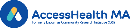 AccessHealth MA logo formerly known as Community Research Initiative